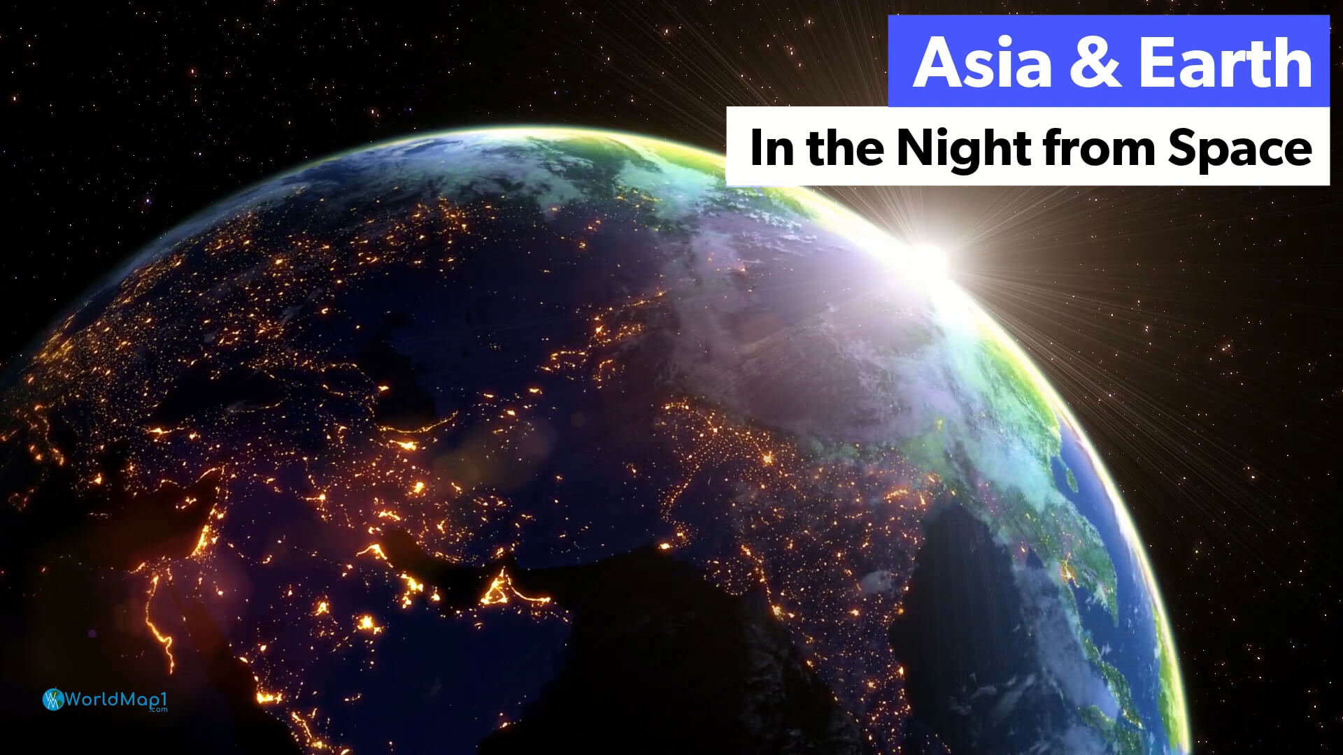 Asia and Earth Sun Rise